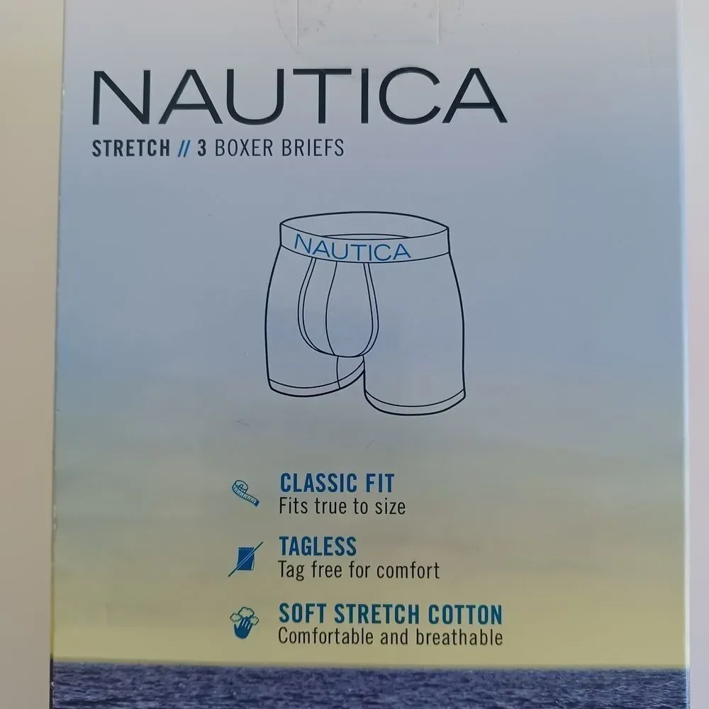 Nautica Boxer‎ Briefs Sz Sm 28 Stretch 5